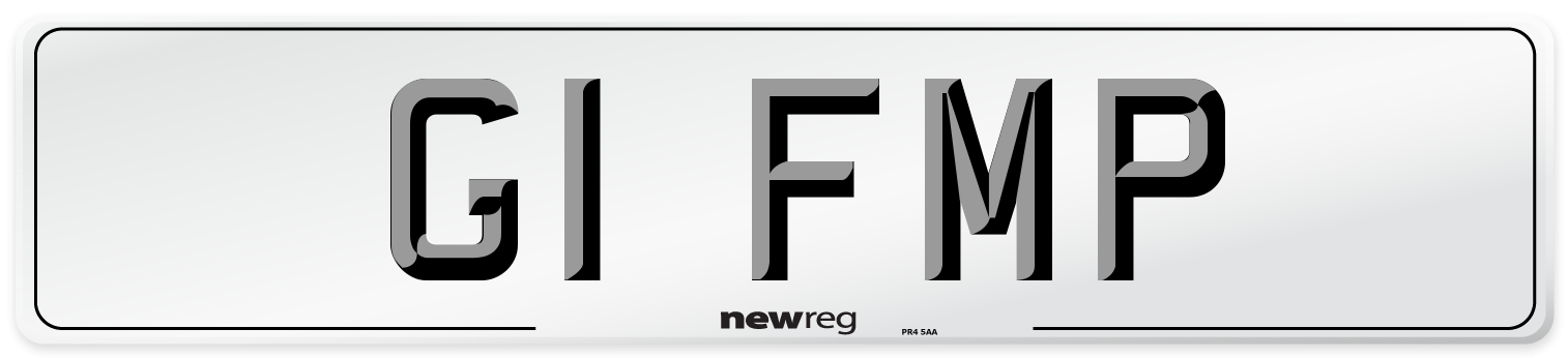G1 FMP Number Plate from New Reg
